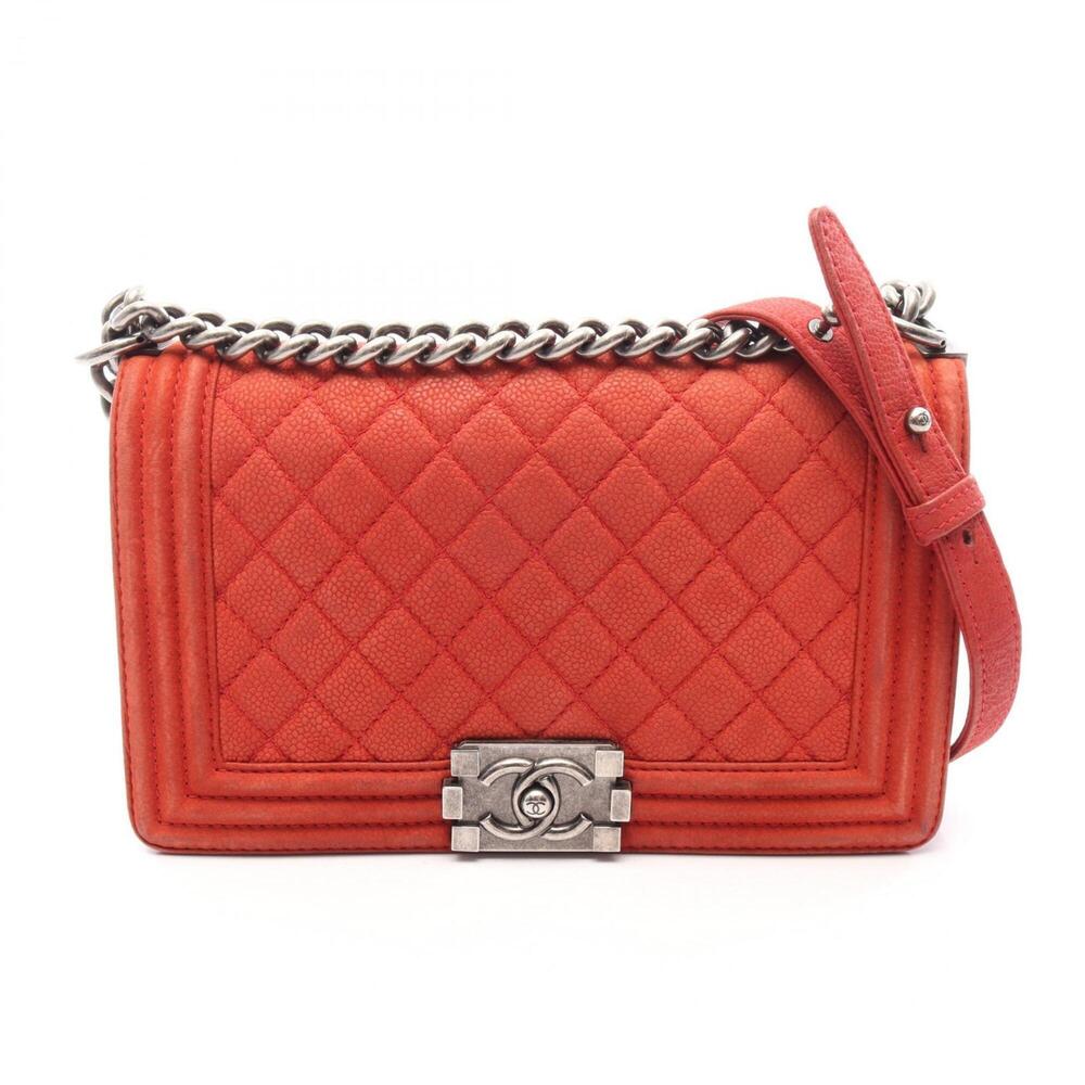 Chanel Boy Shoulder Bag/Handbag, Caviar Leather (Grained Calfskin), Women's, ...